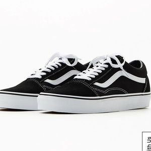 Vans Canvas Old Skool Black & White Shoes